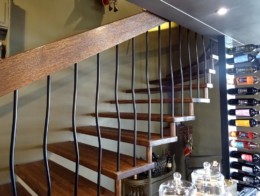 escalier suspendu avec palier entreprise